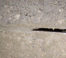 Quasi pas de colle entre les parpaings