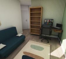 Réaménagement du bureau/ chambre d'amis