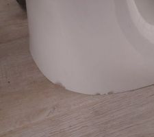 WC, vu qu'il y a une fuite on a regardé en détail derrière. et voilà comment il est.