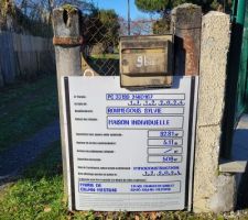 PANNEAU DE PERMIS DE CONSTRUIRE 13/01/2025