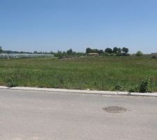 Premi&egrave;re photo de notre terrain.