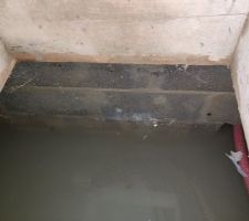 Le vide sanitaire est inondé