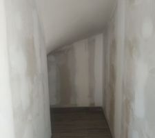 Dessous escalier (cabane des filles et pour l'instant entrep&ocirc;t)