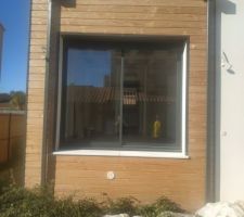 Ext&eacute;rieur - suite parentale - bardage bois.