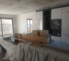 Int&eacute;rieur - pi&egrave;ce de vie - ilot centrale