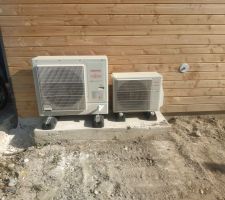 Les 2 PACS : une pour Clim / Chauffage - l'autre pour l'eau