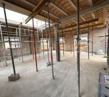 Pose des hourdis du R+1