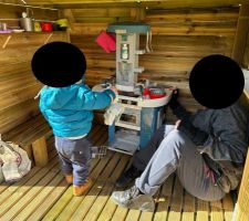 Cabane équipée !