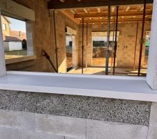 Pose des appuis-fenêtre