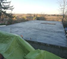Réalisation du plancher d'habitation.