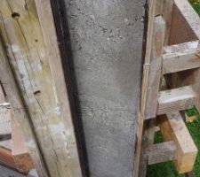 Début du décoffrage de l'acrotère.