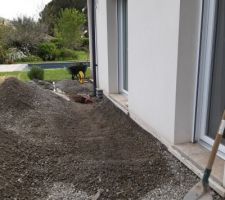 Recherche de la cause d'affaissement de la terrasse