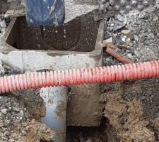 Cause trouvée : fuite d'eau du pluvial