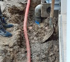 Cause trouvée : fuite d'eau du pluvial