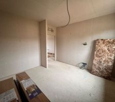 Placo chambre et placard