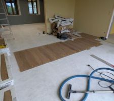 Calepinage carrelage salon salle a manger