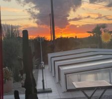On ne se lasse pas de ces beaux couchers de soleil