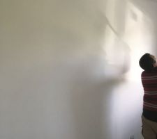 Peinture de notre chambre parentale .