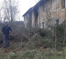 Toujours la débroussailleuse en action
