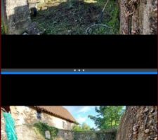 Avant/après de la ruine
