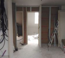 Cloison chambre et SDB