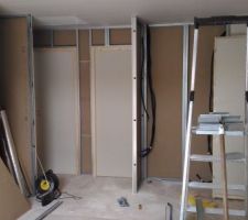 Cloison chambre et SDB