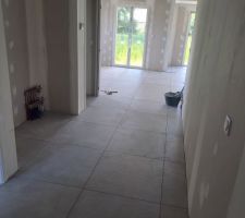 Pose du carrelage