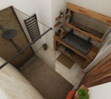 Projection HD sdb chambre RDC