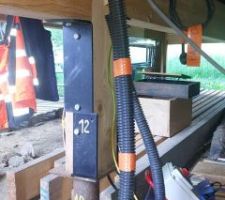 Alimentation : IK10 entre la TPC 90 et la dalle bois.