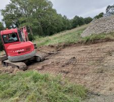 Chemin d'accès pour le chantier