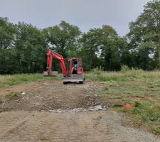 Chemin d'accès pour le chantier