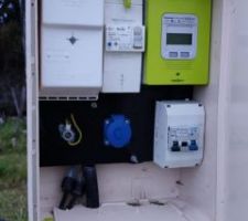 Enedis pose le conpteur provisoire