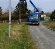 Enedis pose le conpteur provisoire