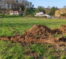 Début du terrassement et début des soucis...