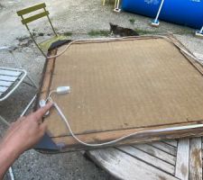 Rénovation miroir ancien : test led étanche  pour lumière salle de bain rdc