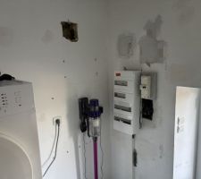 Côté intérieur du mur à ouvrir