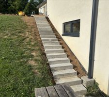 L'escalier décoffré