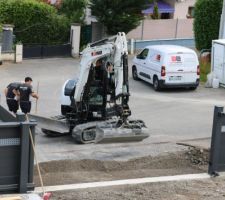 Evacuation matière existante avant goudronnage