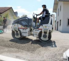 Compactage avant enrobé