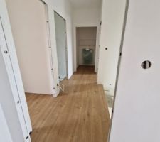 Couloir et WC - Pose du parquet