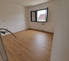 Chambre - Pose du parquet