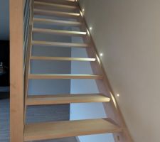 Escalier éclairé