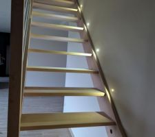 Escalier éclairé