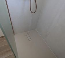 Receveur extra plat, teinte argile