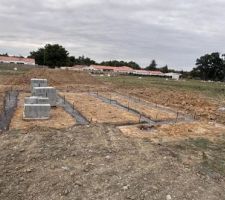22/07 : 24h après l'ouverture du chantier, les fondations sont coulées !