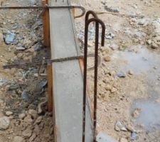 Coulage béton longrines