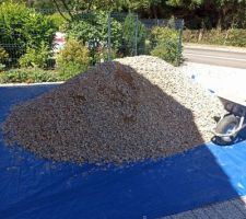 Mise en place de la terrasse pour calepinage