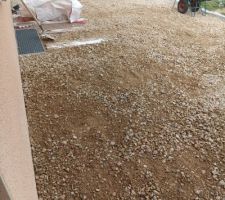 Mise en place de la terrasse pour calepinage