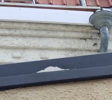 Couverture de planche de rive pos&eacute;e comme des clowns