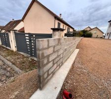 Réalisation d'un muret